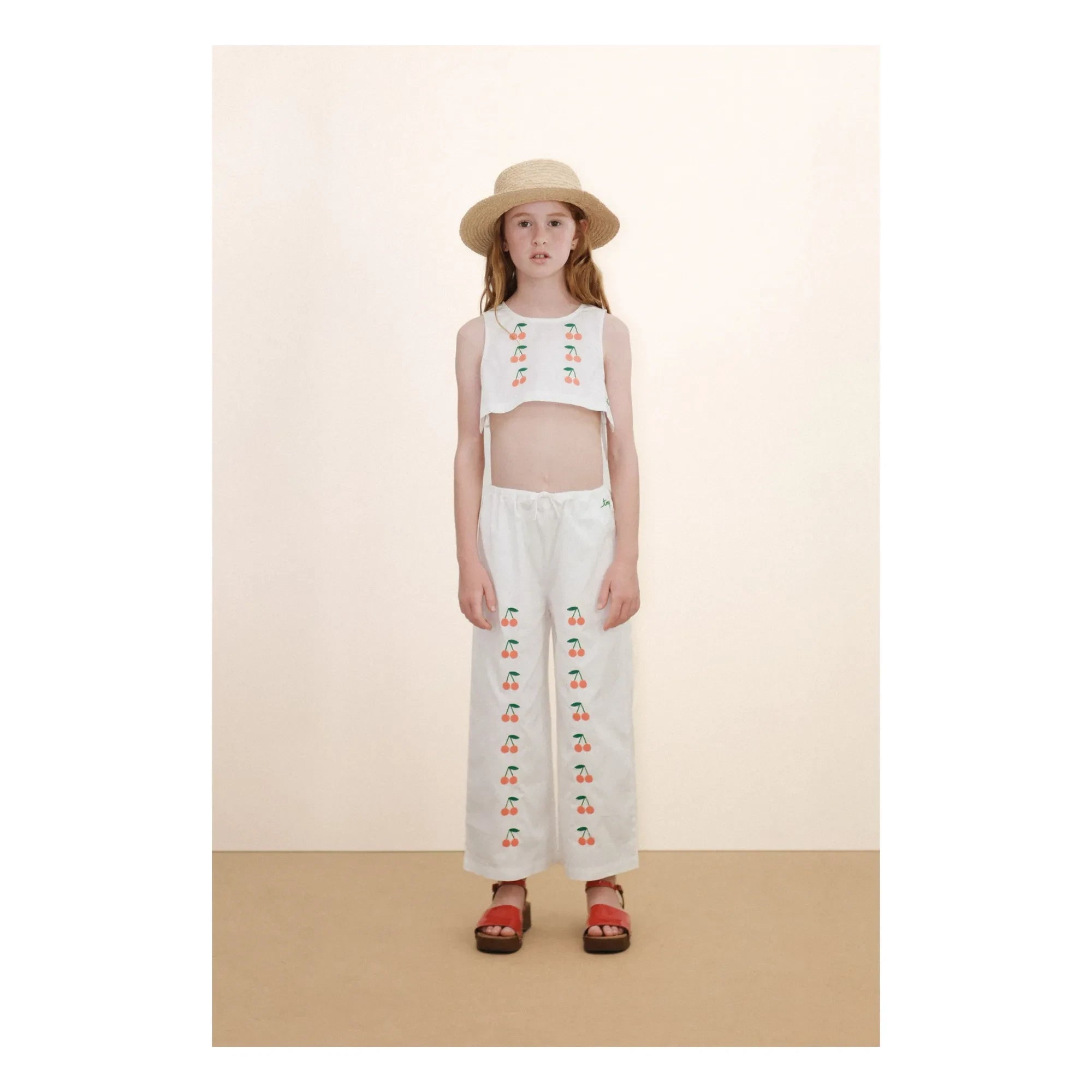 Tinycottons - Top Cerezas | Blanco