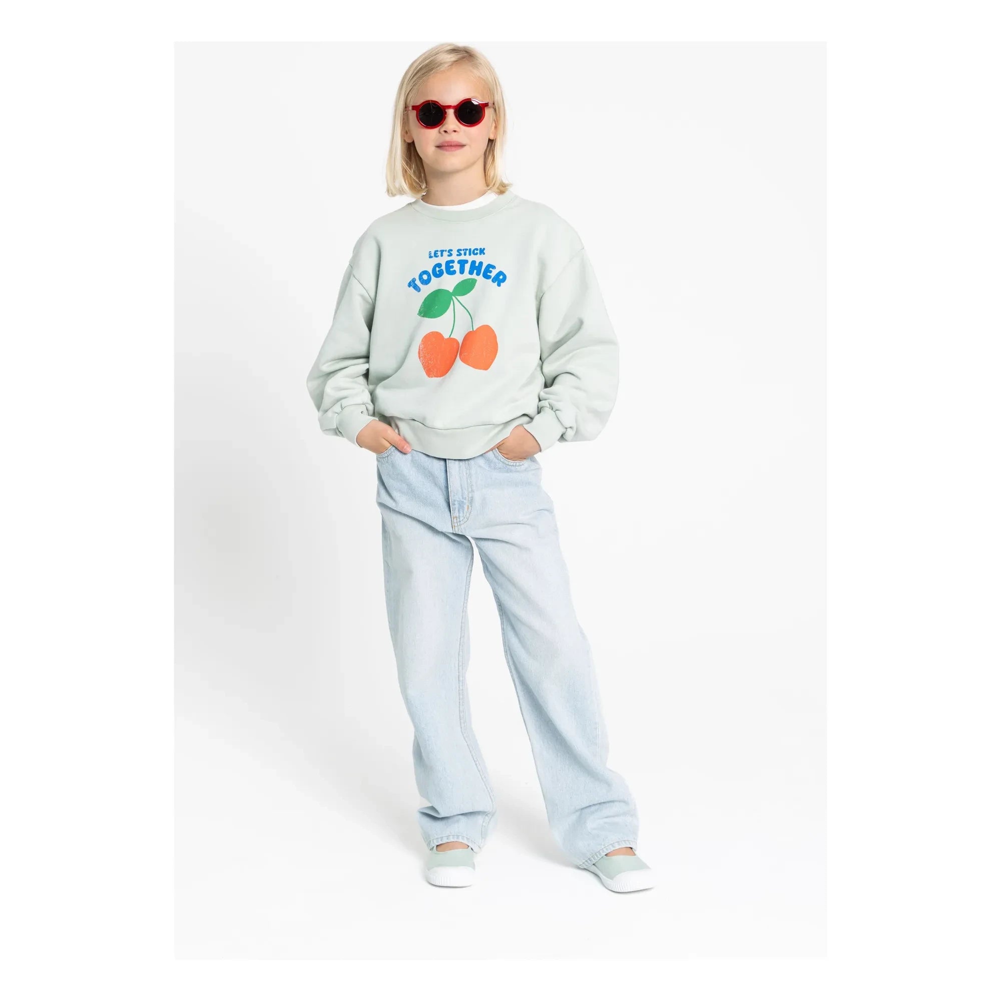 Hundred Pieces - Sudadera de algodón orgánico Alba | Verde jade