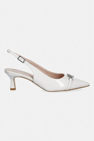 Zapatos de tacón de cuero con el talón abierto Valentino