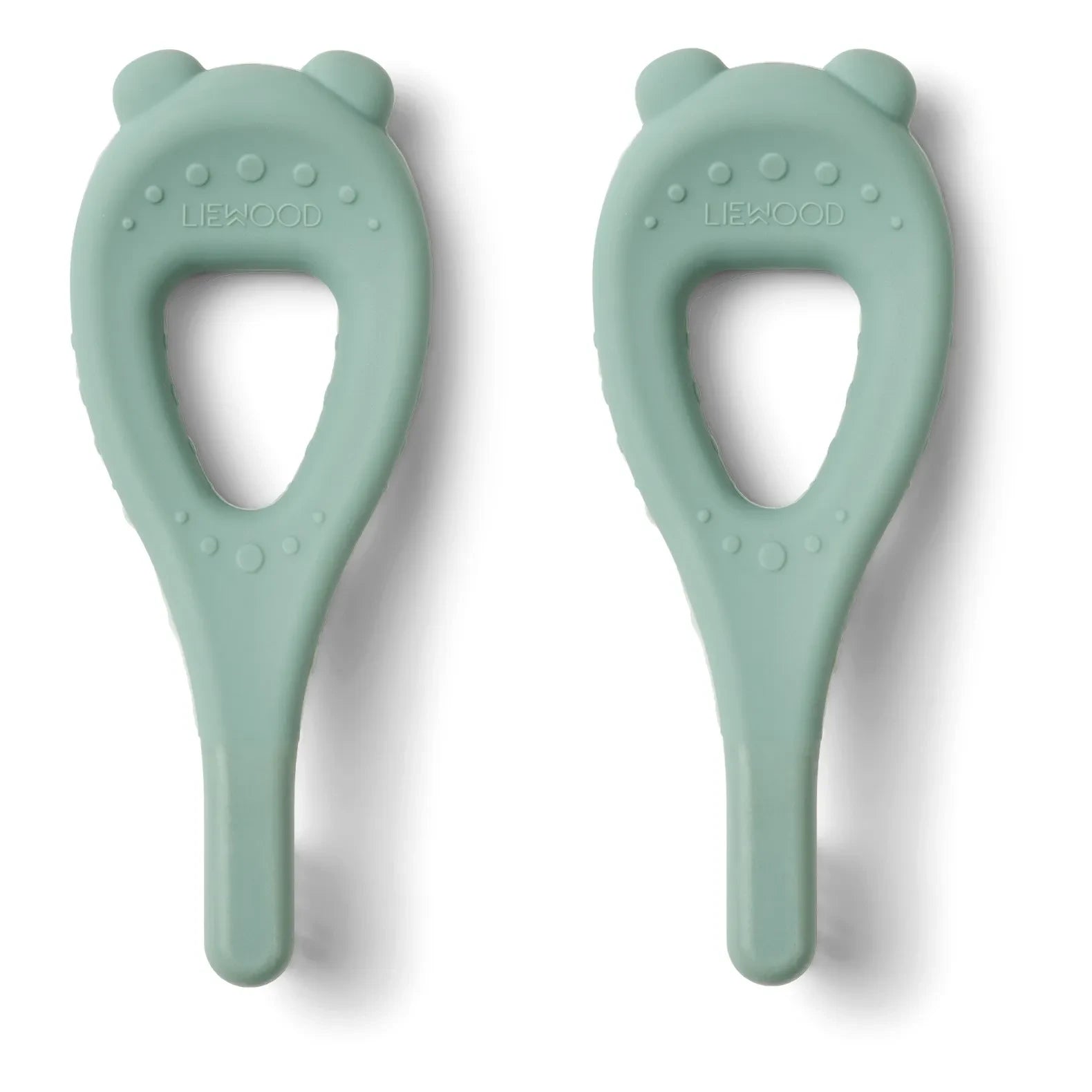 Liewood - Cepillos de dientes de silicona Janelle para bebé - Paquete de 2 | Menta