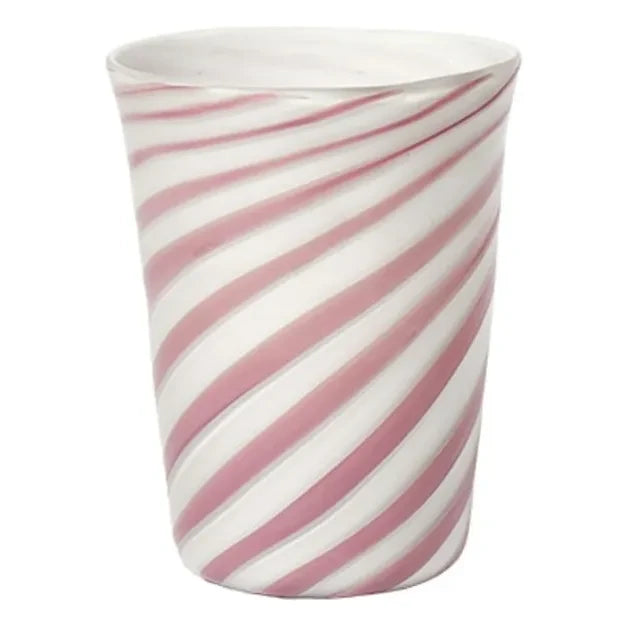 Bitossi - Juego de 2 vasos de cristal soplado Bachette Viola | Rosa