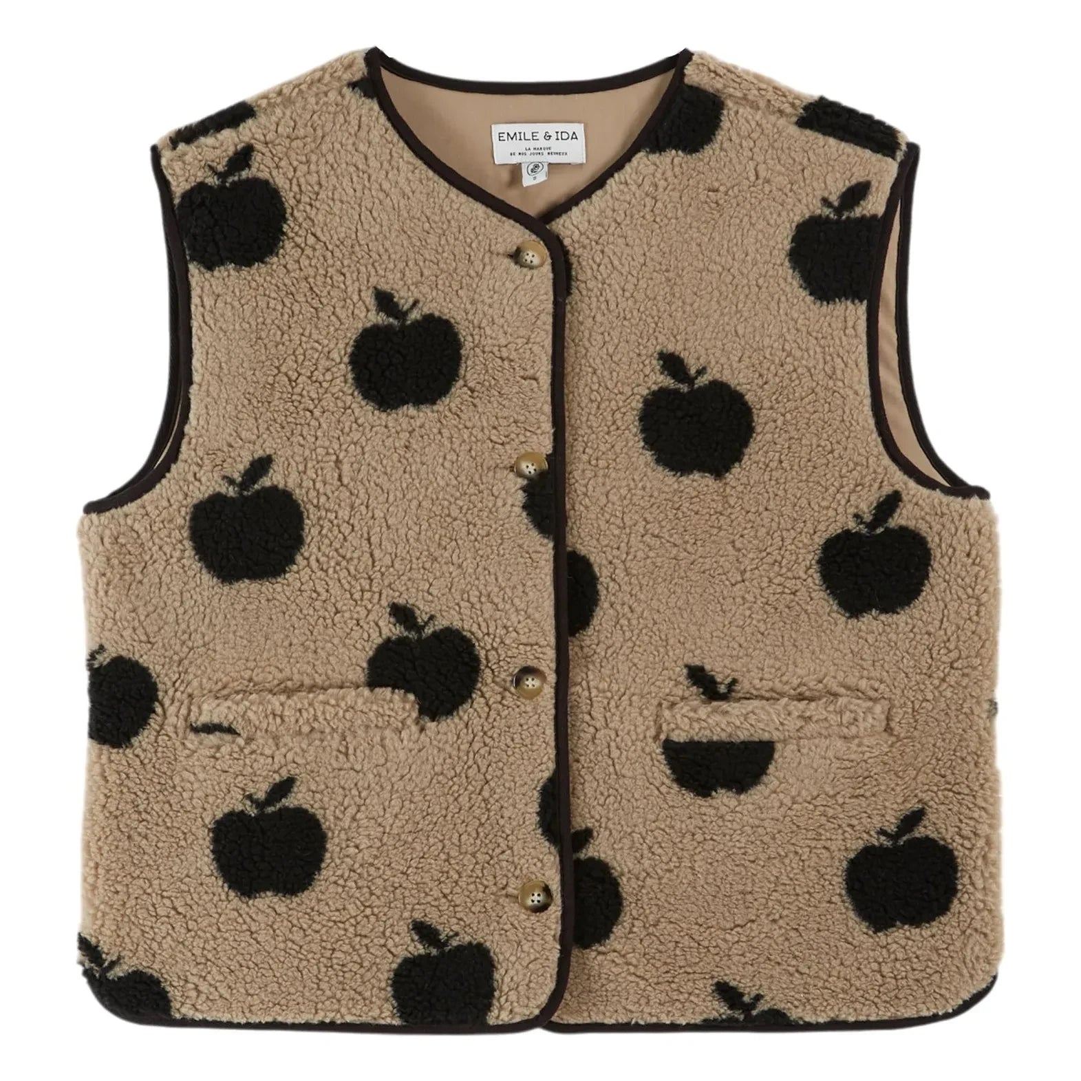 Emile et Ida - Cassis Apple Kolsuz Ceket | Bej