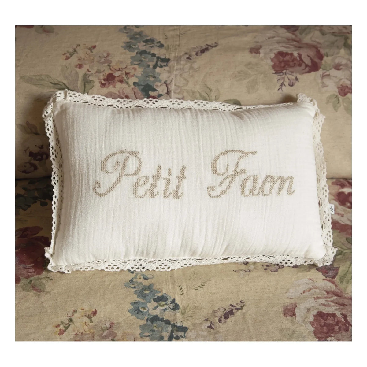 Editions Aimable - Petit Faon Camille yastık | Fildişi Gazlı Bez
