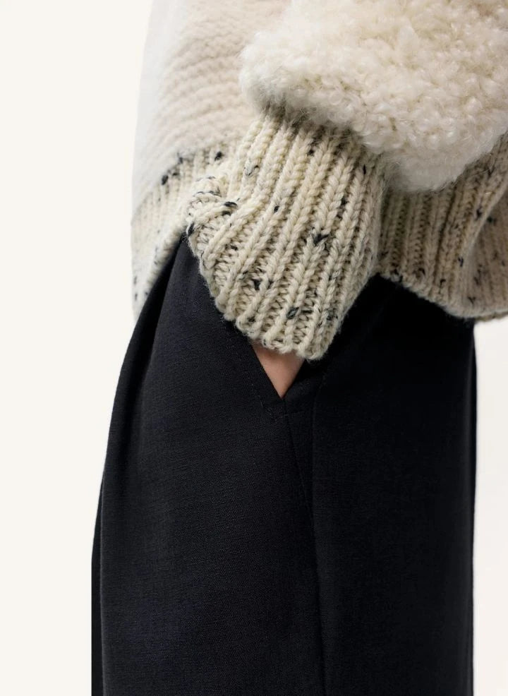 Cordera - Cárdigan de Lana Merino Enmarañada | Beige
