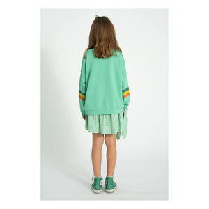 Piupiuchick - Sudadera a rayas de algodón orgánico | Verde
