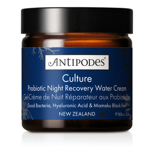 Antipodes - Culture Crema de Noche Reparadora Probiótica con Agua - 60 ml