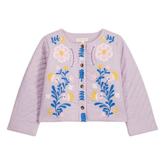 Louise Misha - Chaqueta Acolchada de Algodón Orgánico Orisha Fleurie | Malva