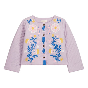 Louise Misha - Chaqueta Acolchada de Algodón Orgánico Orisha Fleurie | Malva