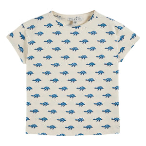Emile et Ida - Camiseta tortuga de algodón orgánico | Crudo
