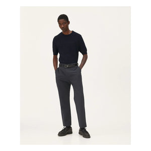 Noyoco - Pantalones de lino Detroit | Azul oscuro