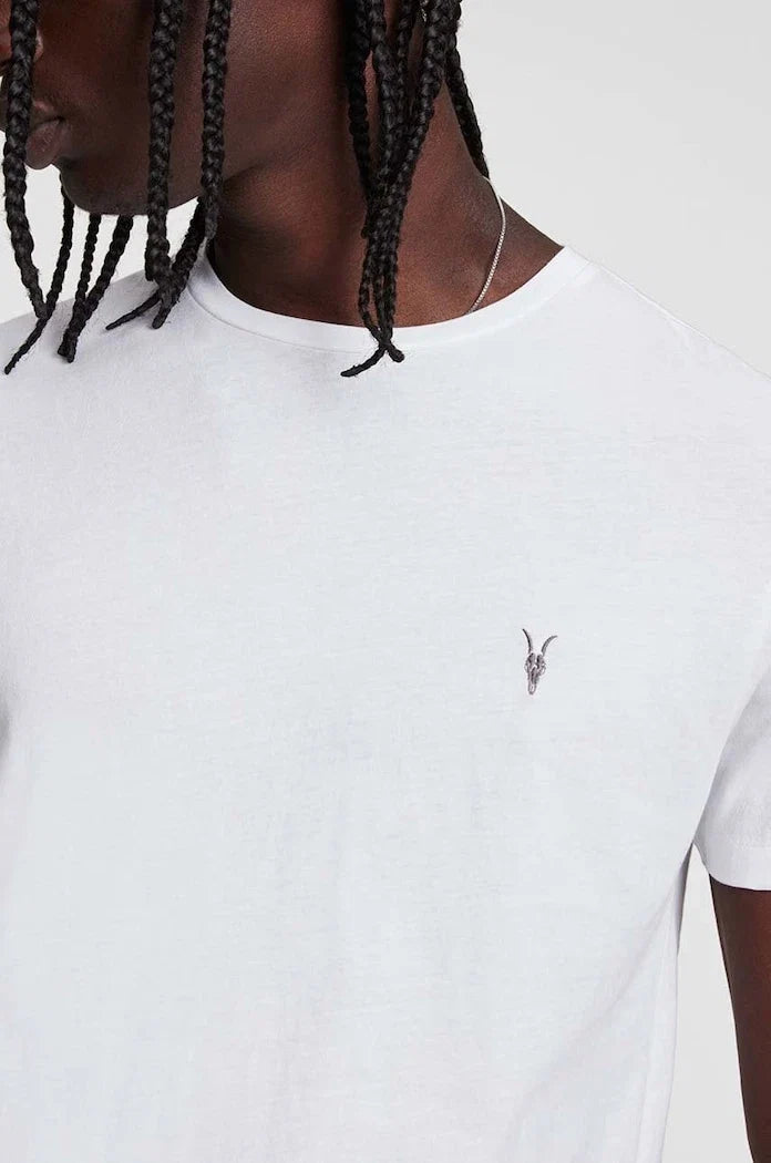 AllSaints - Camiseta Tonic de manga corta con cuello redondo