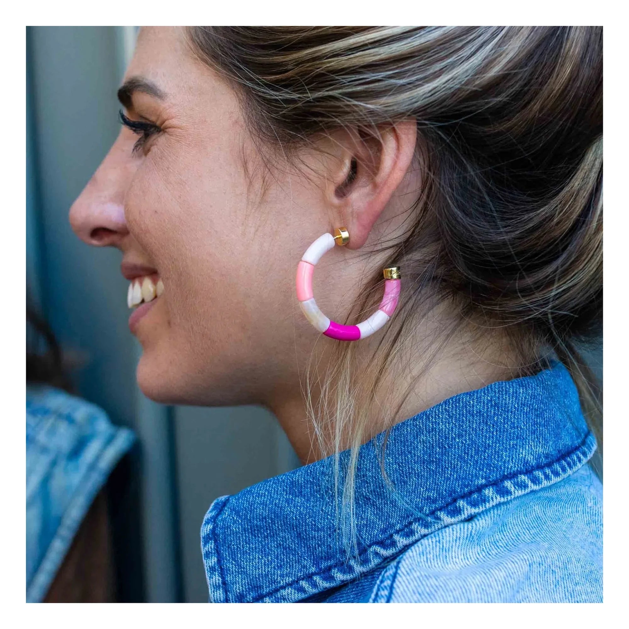Parabaya - Pendientes Bola Personalizados | Rosa