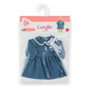Corolle - Vestido para muñeca de 30 cm Un week-end à Paris | Azul denim