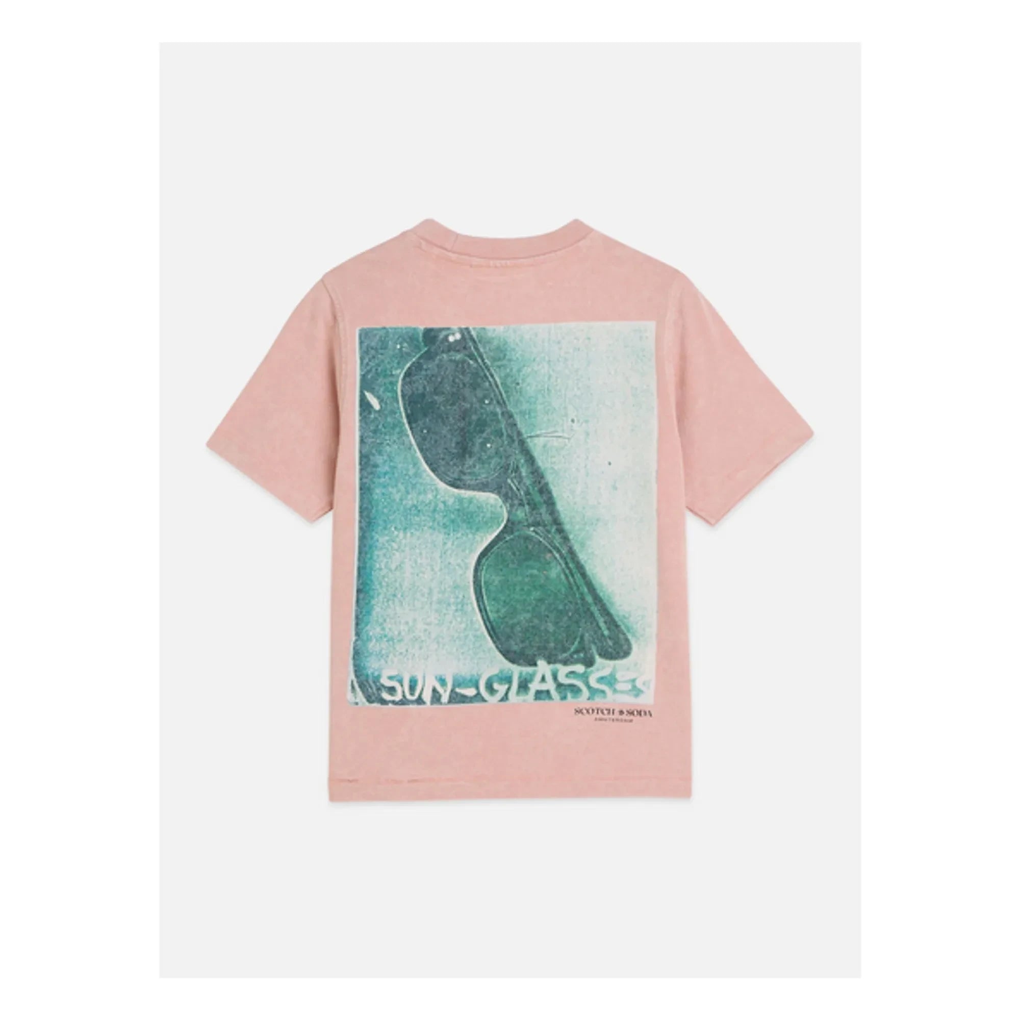 Scotch & Soda - Camiseta con estampado de Basquiat | Rosa pálido
