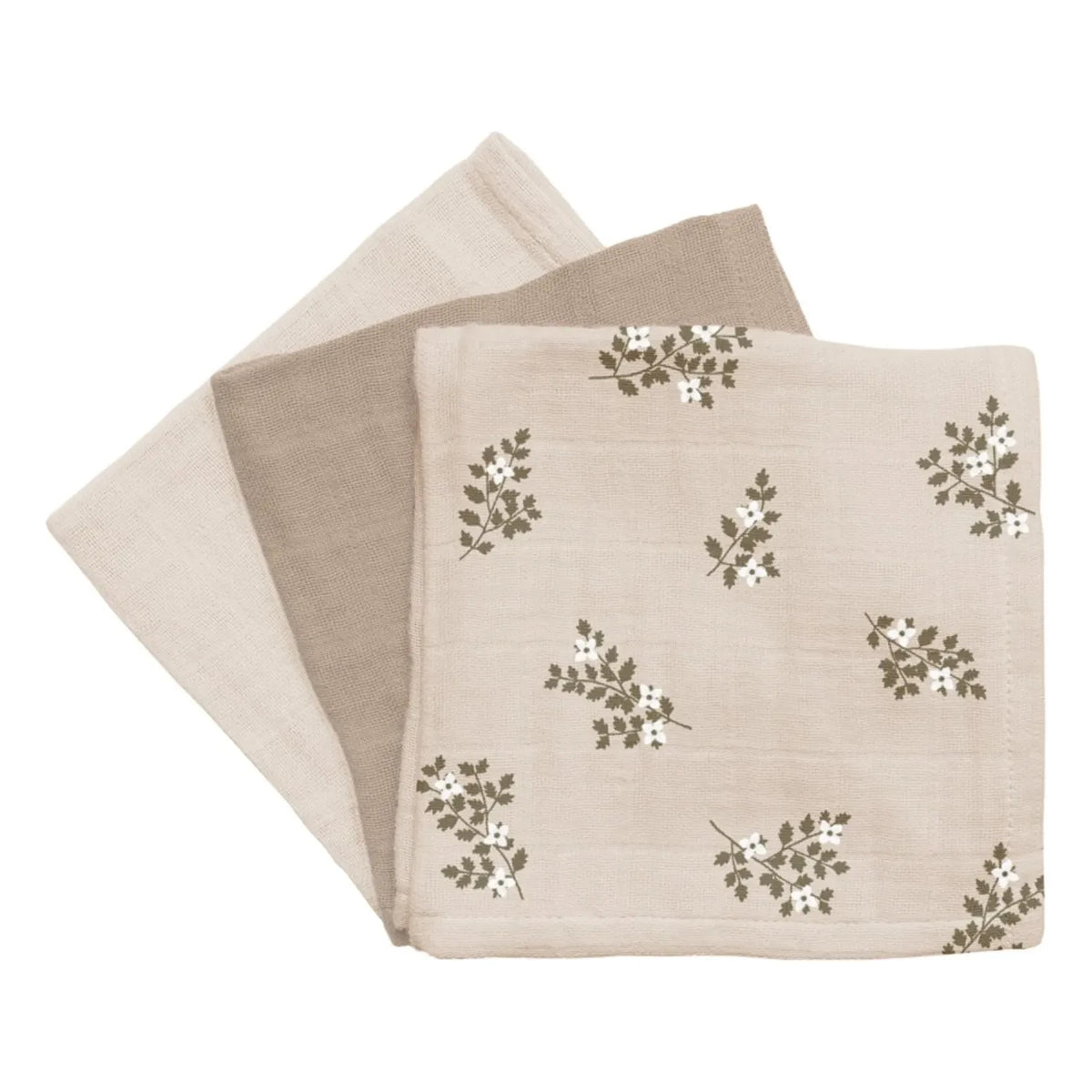 Main Sauvage - Paños Holly Flowers - Set de 3 | Arena