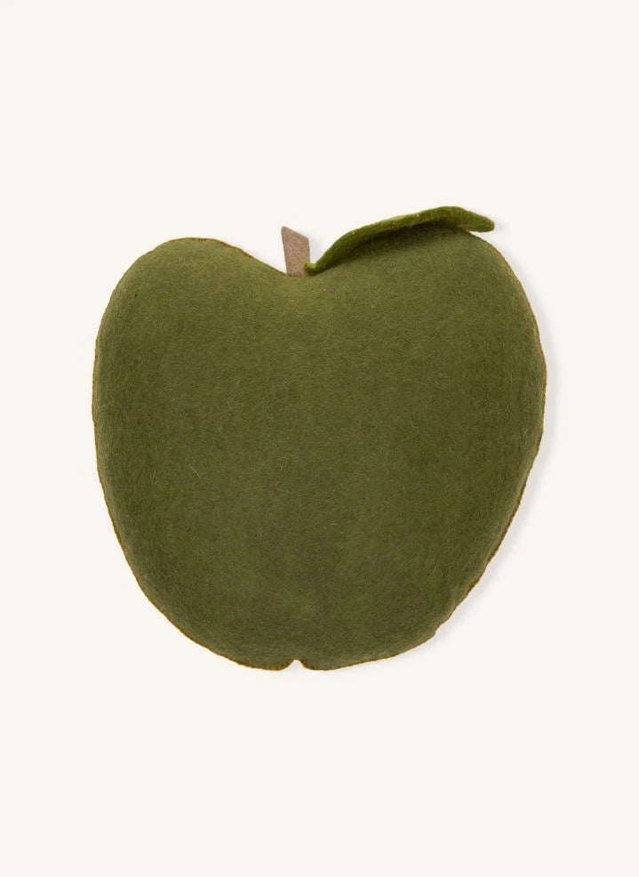 Muskhane - Cojín de manzana de fieltro | Verde musgo