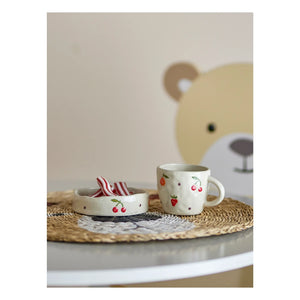 Bloomingville Mini - Vajilla de cerámica Tatiana | Blanco roto
