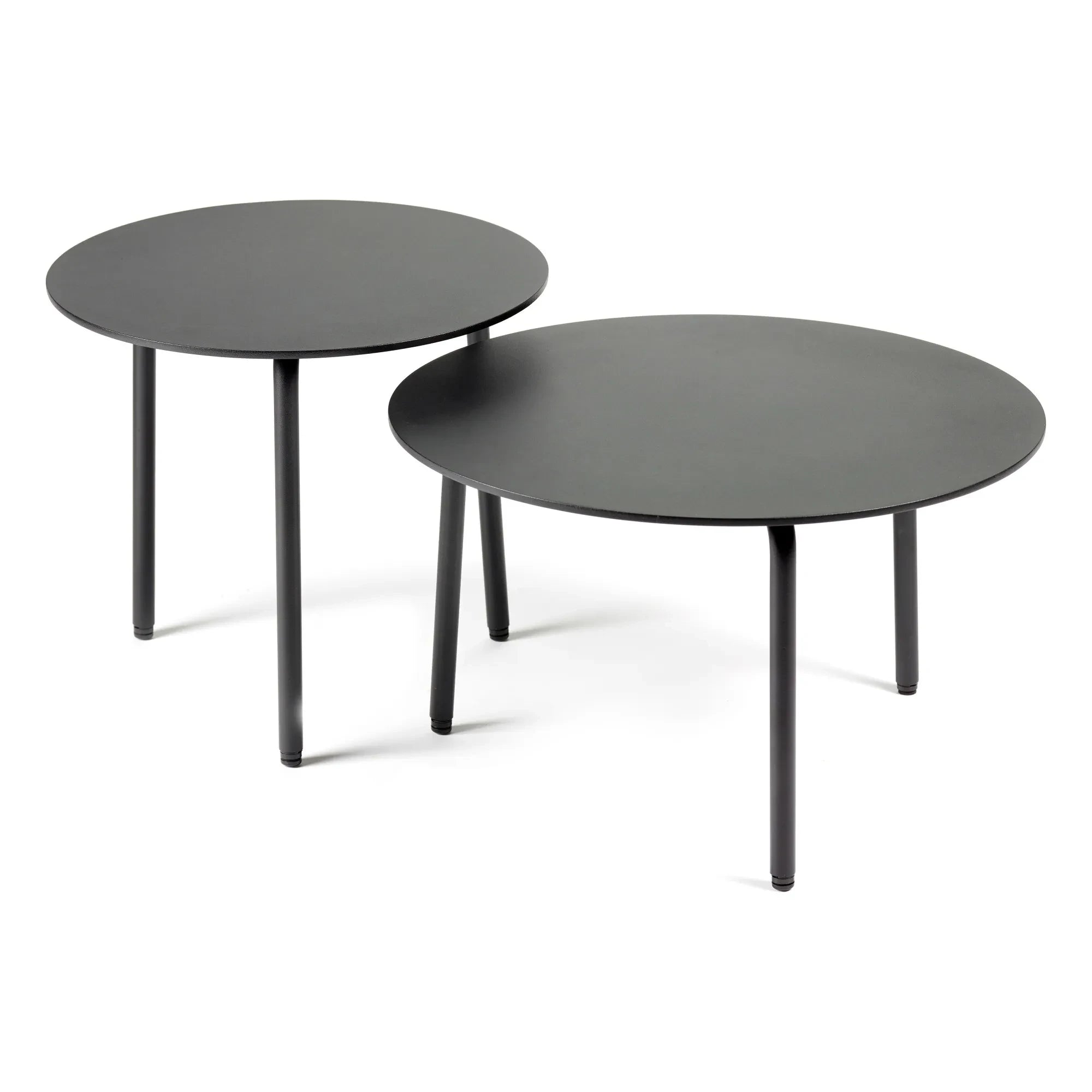 Serax - Mesa auxiliar redonda para exterior August | Negro