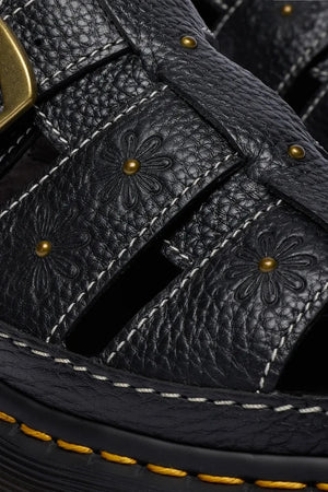 Dr. Martens sandalias de cuero de plataforma Wrenlie para mujer