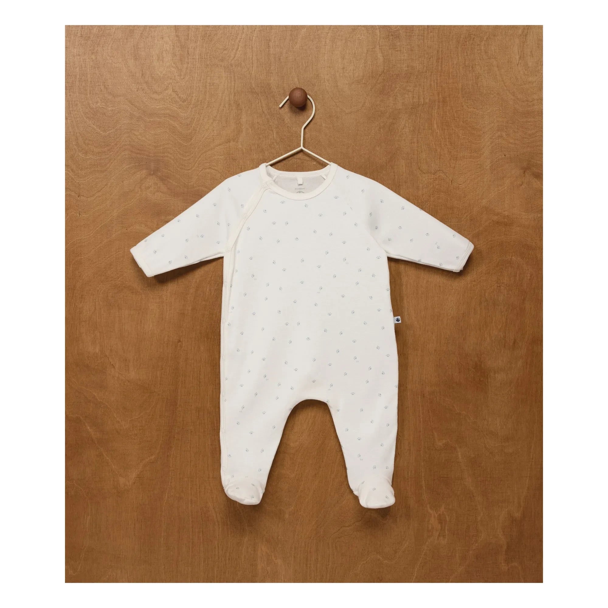 Petit Bateau - Pijama Dormilón Pati de Algodón Orgánico | Blanco