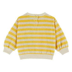 Emile et Ida - Sudadera de algodón orgánico a rayas | Amarillo