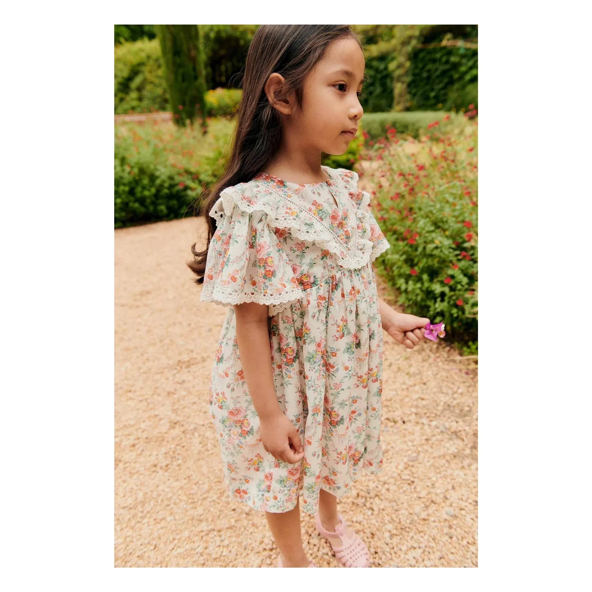 Louise Misha - Vestido de algodón orgánico Siloe | Crema