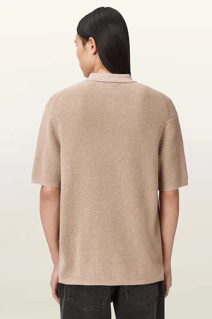 AllSaints polo de hombre de mezcla de lana ASPEN