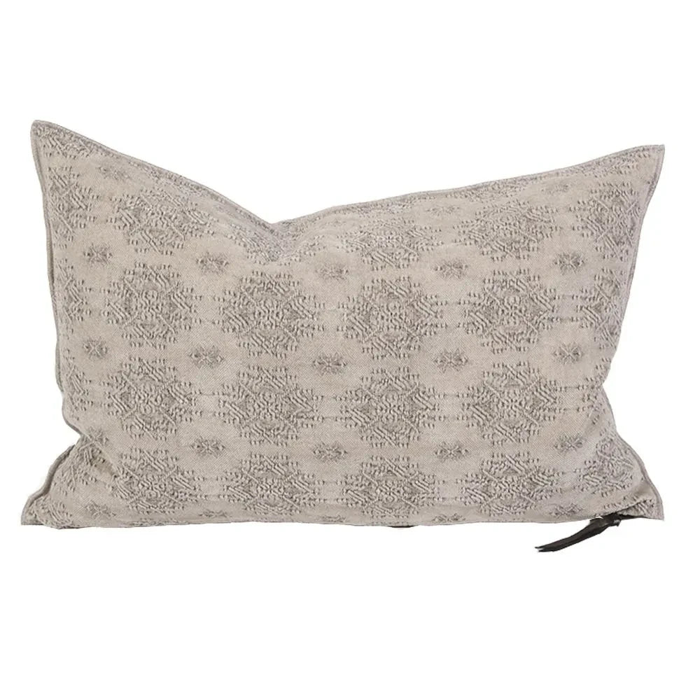Maison de Vacances - Cojín Jacquard Kilim Vice Versa | Gris piedra
