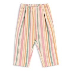 Konges Sløjd - Pantalón de rayas Frankie de algodón orgánico | Rosa