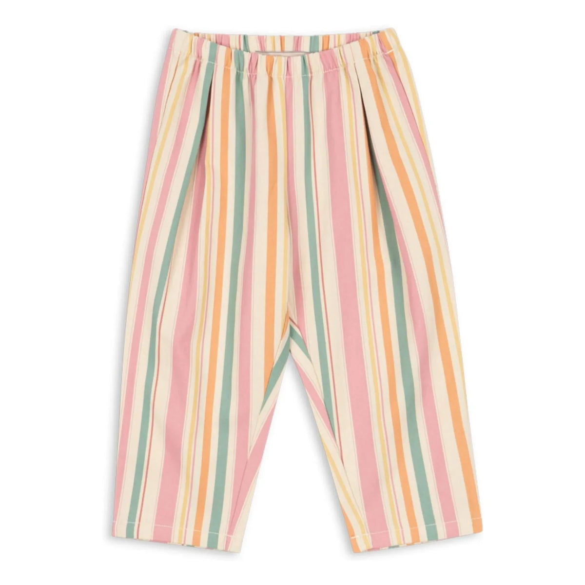 Konges Sløjd - Pantalón de rayas Frankie de algodón orgánico | Rosa