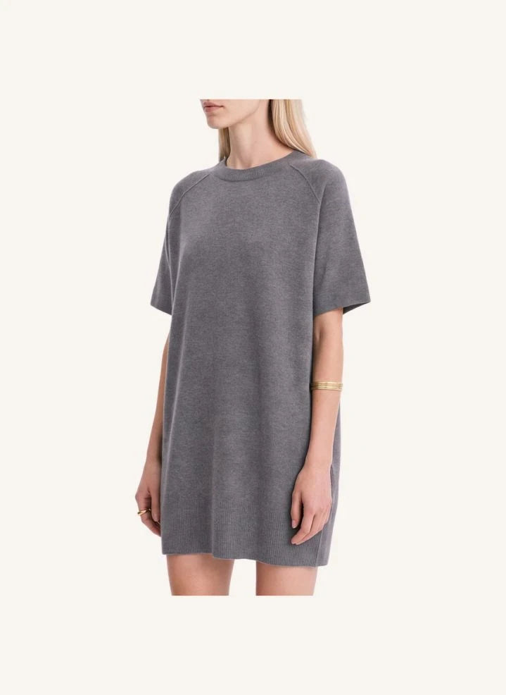 Vanessa Bruno - Vestido Hermione de lana merino | gris jaspeado