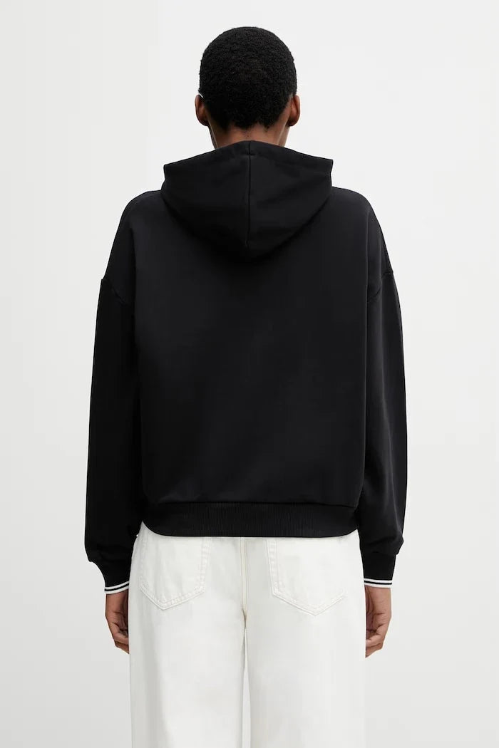 Sudadera Fred Perry de algodón con cremallera para mujer
