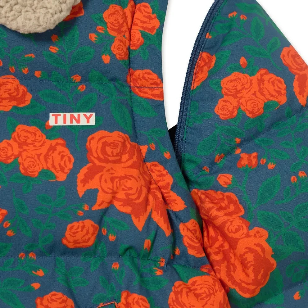 Tinycottons - Roses Kapitone Mont | Mavi