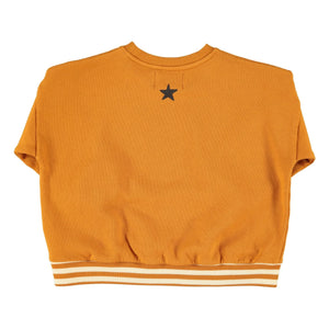 Piupiuchick - School Trip organik pamuk sweatshirt | Camel