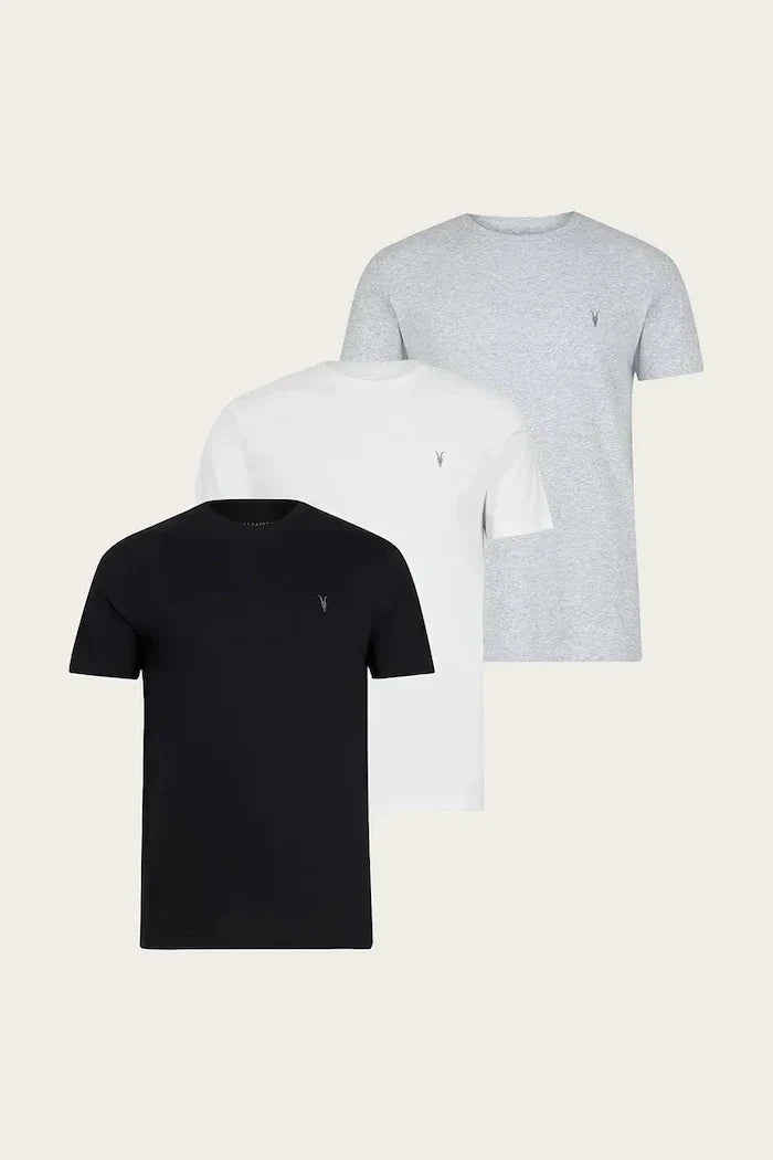AllSaints camiseta TONIC de algodón para hombre, pack de 3
