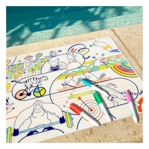 Superpetit - set de 5 rotuladores deportivos para colorear