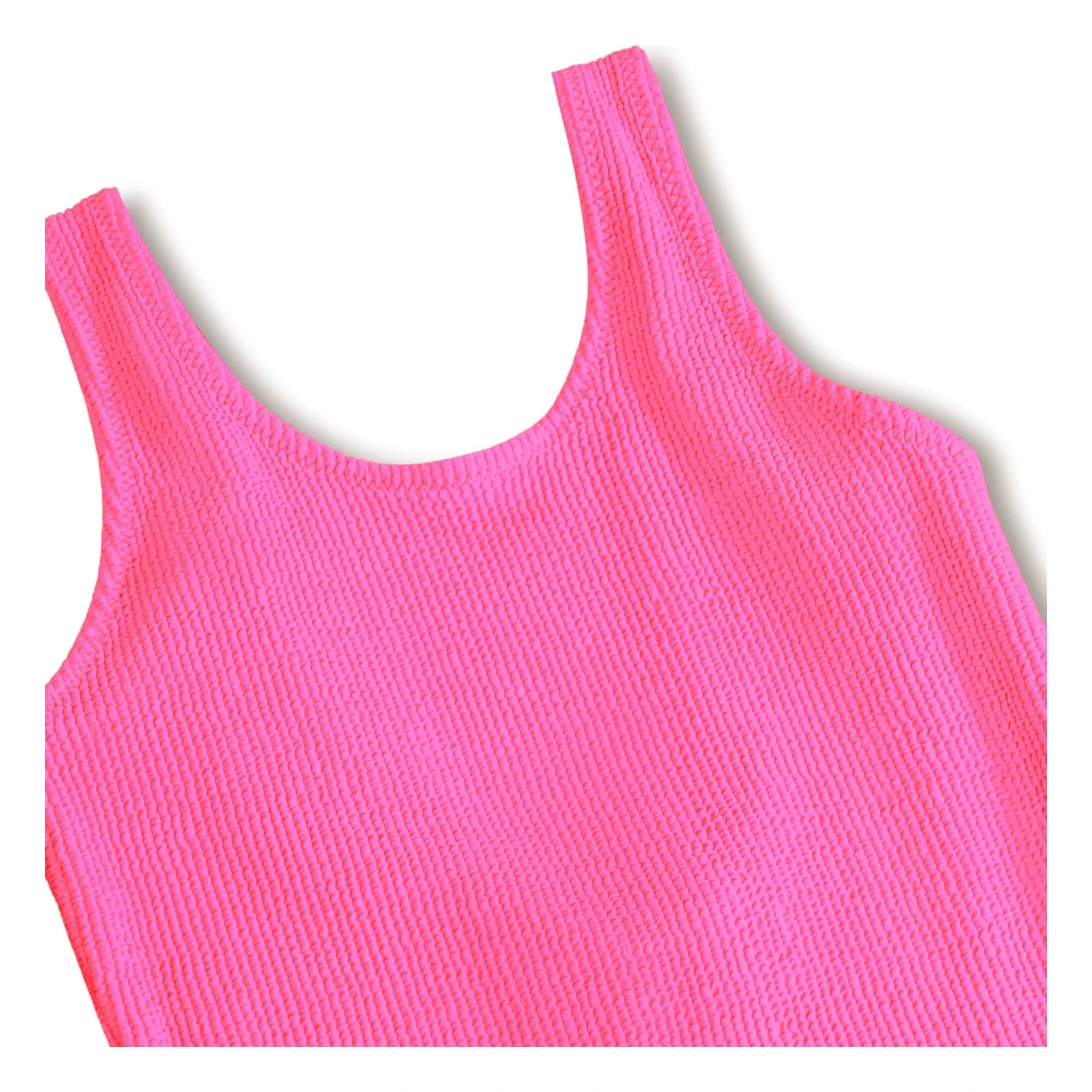 Molo - Bañador acanalado Nika Crepé Fibras recicladas | Fucsia