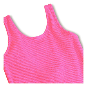 Molo - Bañador acanalado Nika Crepé Fibras recicladas | Fucsia