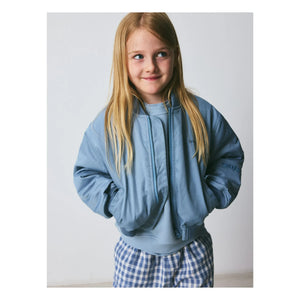 brunobruno nation - Chaqueta bomber de fibra reciclada Adrian | Azul Claro