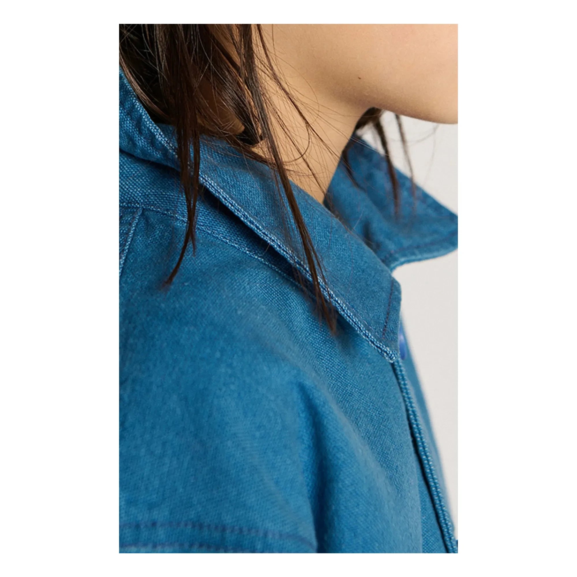 American Vintage - Chaqueta de trabajo abotonada Comow | Azul