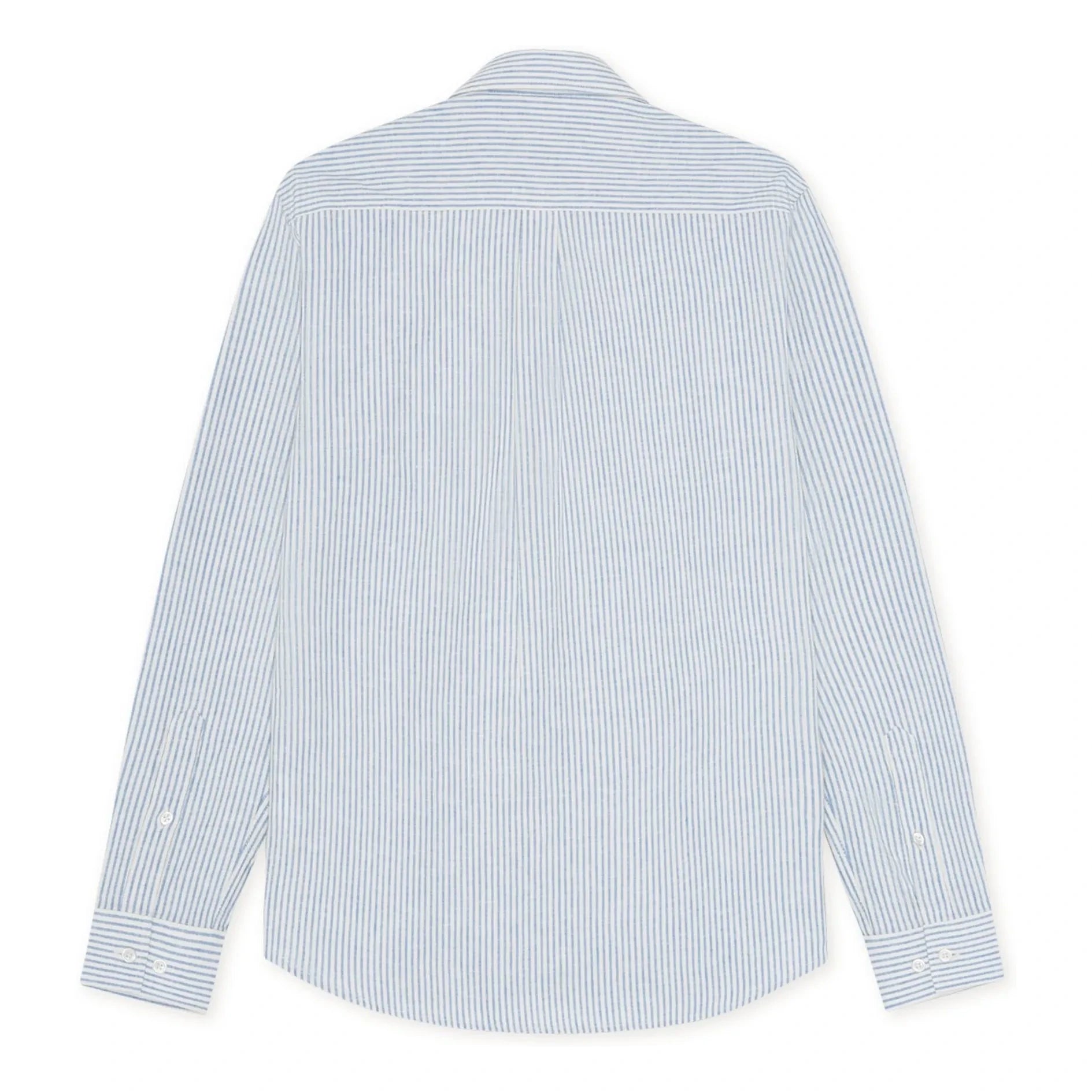 Les Deux - Camisa a rayas Konrad Lino | Azul celeste