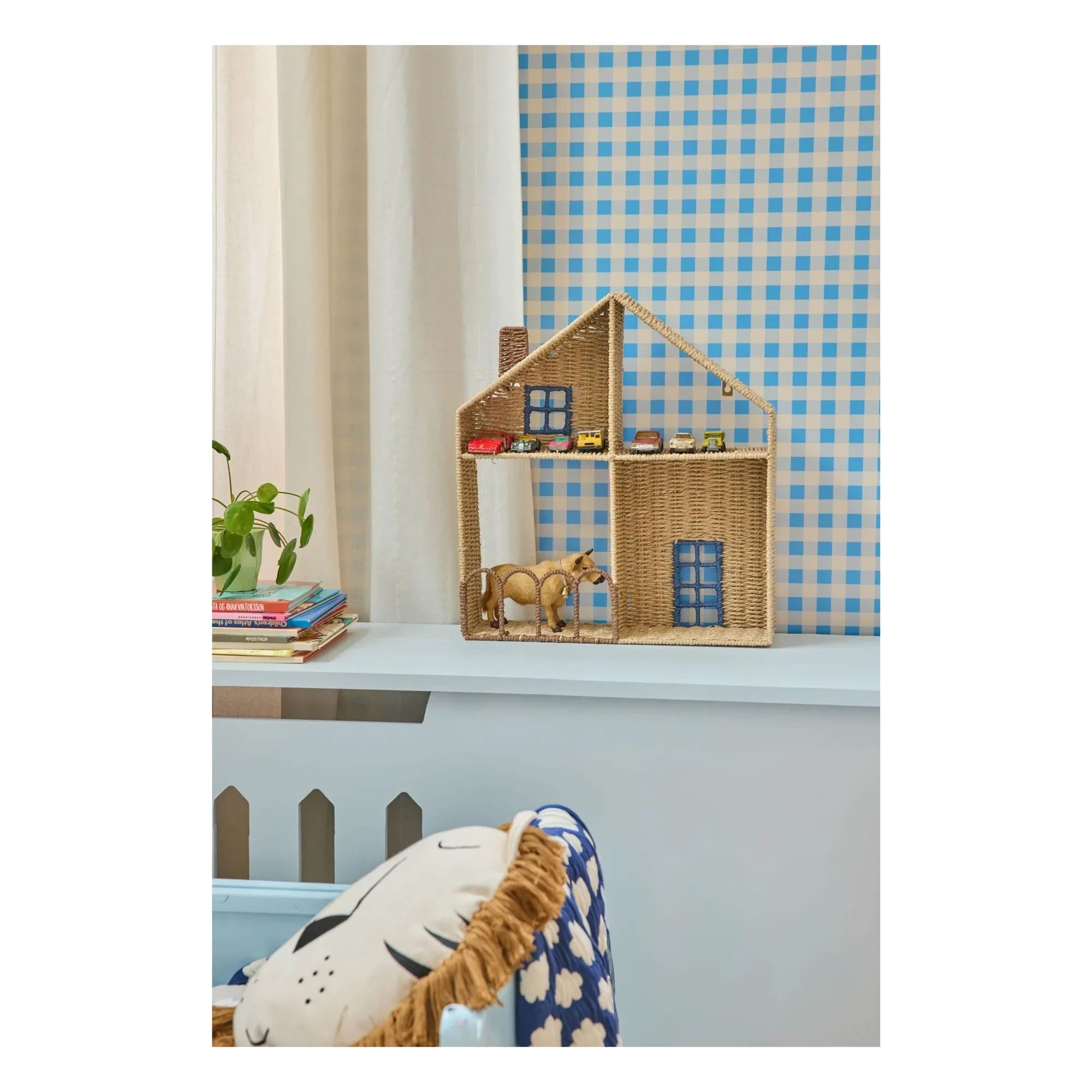 Arroz - Estante de pared azul