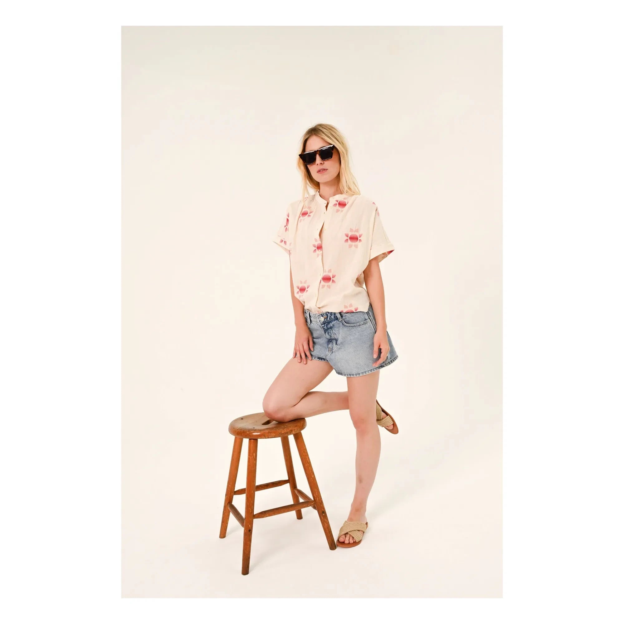 Sacrécoeur - Blusa Louison Sol | Crudo