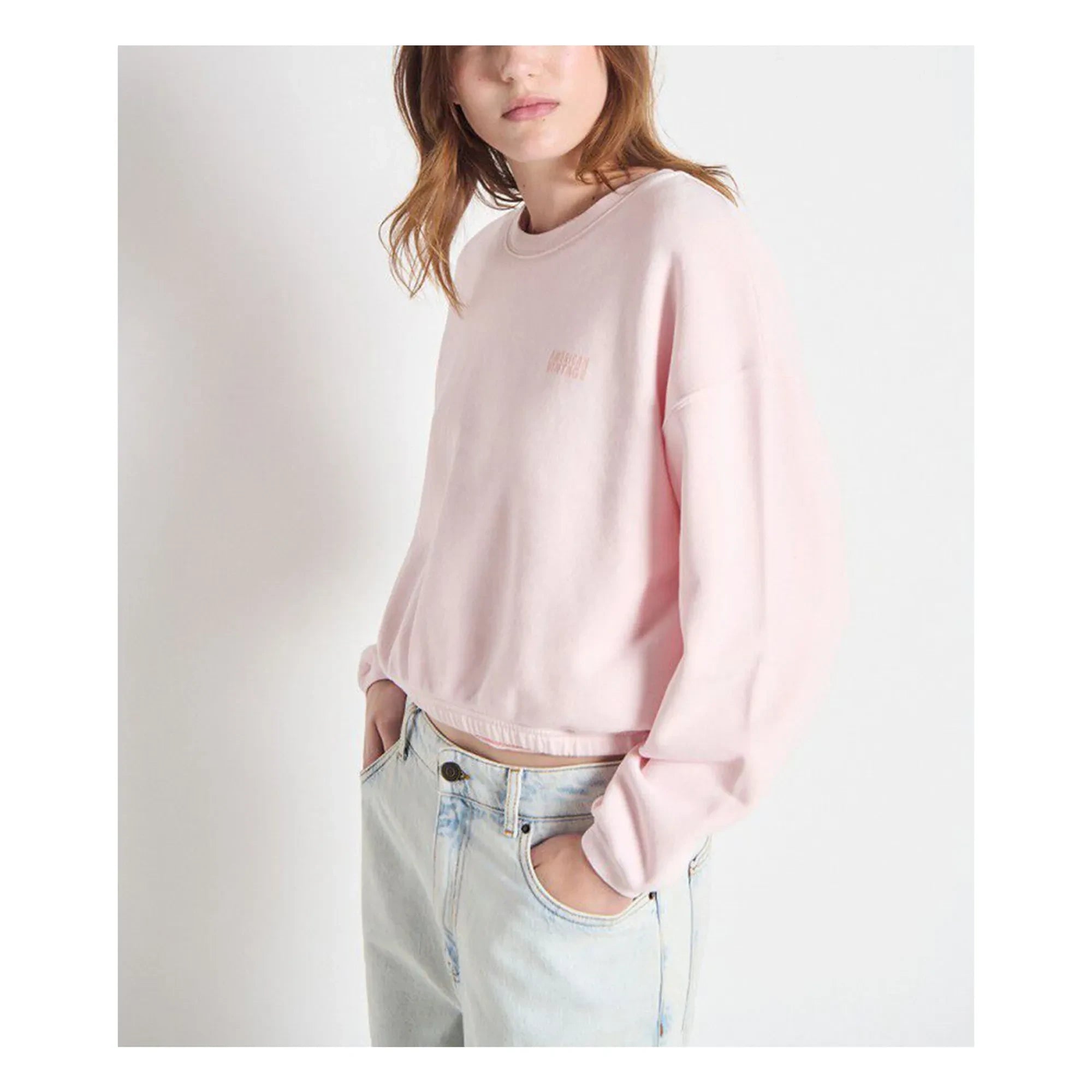 American Vintage - Izubird sweatshirt | Şeker pembesi