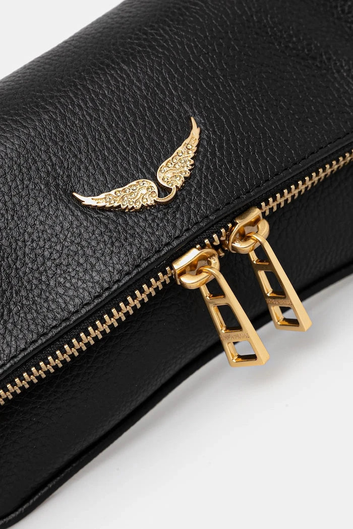 Bolso de piel ZADIG&VOLTAIRE ROCK NANO GRAINED LEATHER
