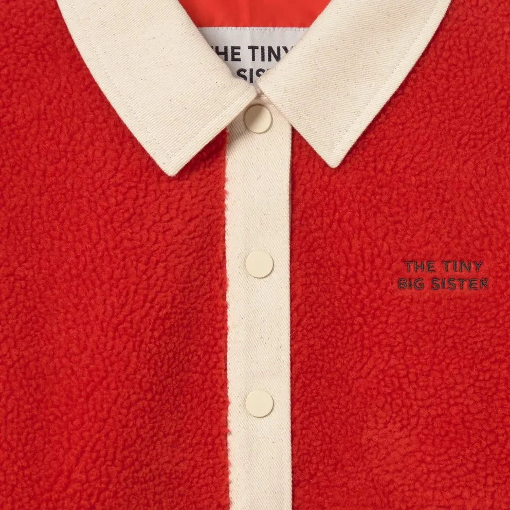 The Tiny Big Sister - Chaqueta Sherpa | Roja