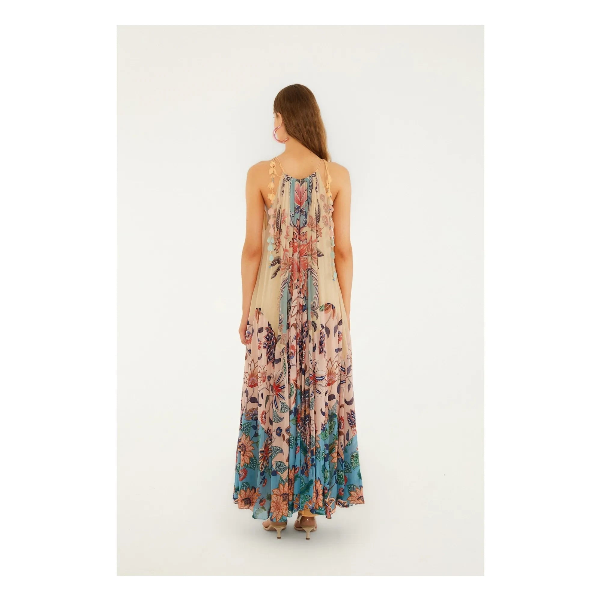 Farm Rio - Vestido Delhi Boho | Rosa