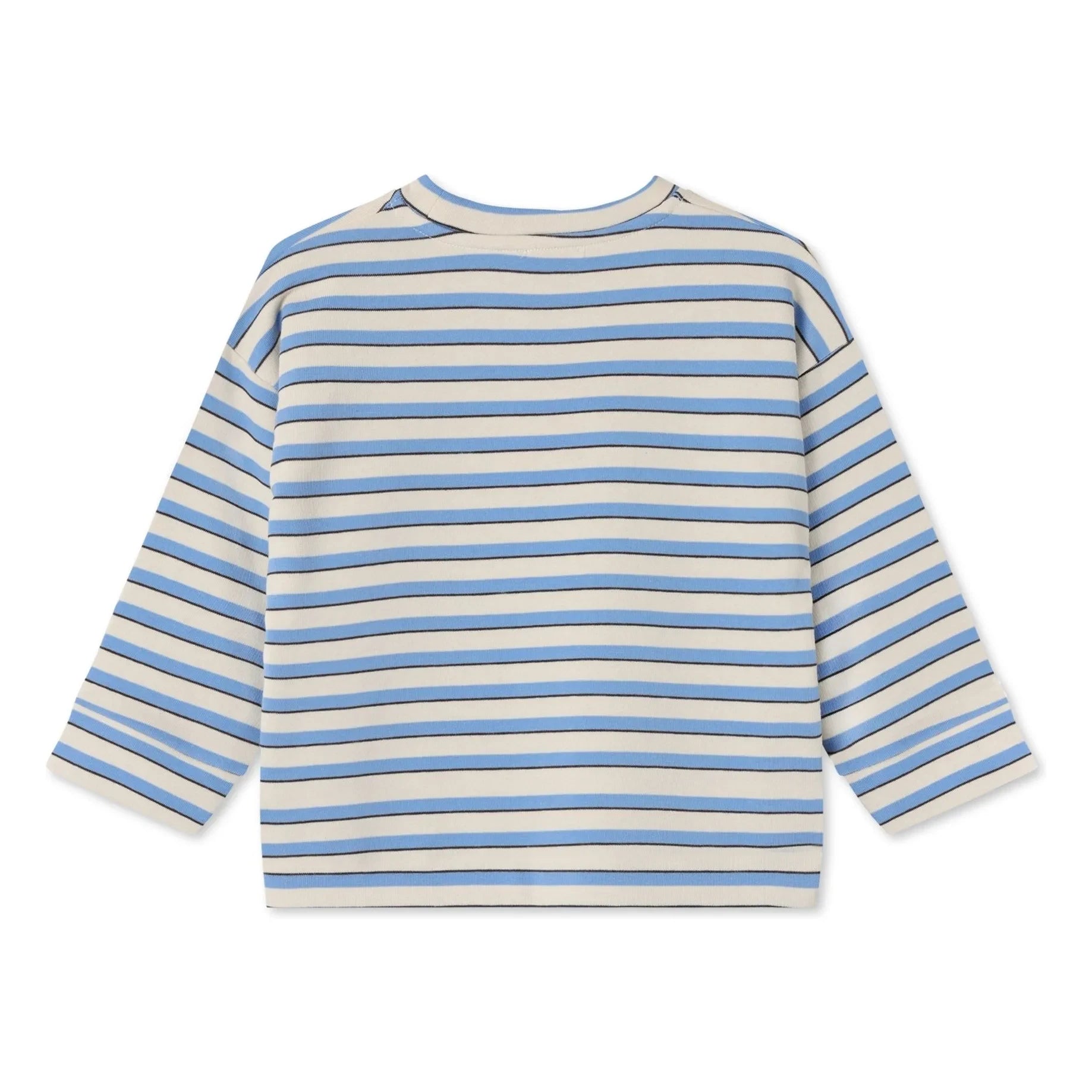 Fliink - Sudadera de algodón orgánico a rayas Alvin | Azul claro