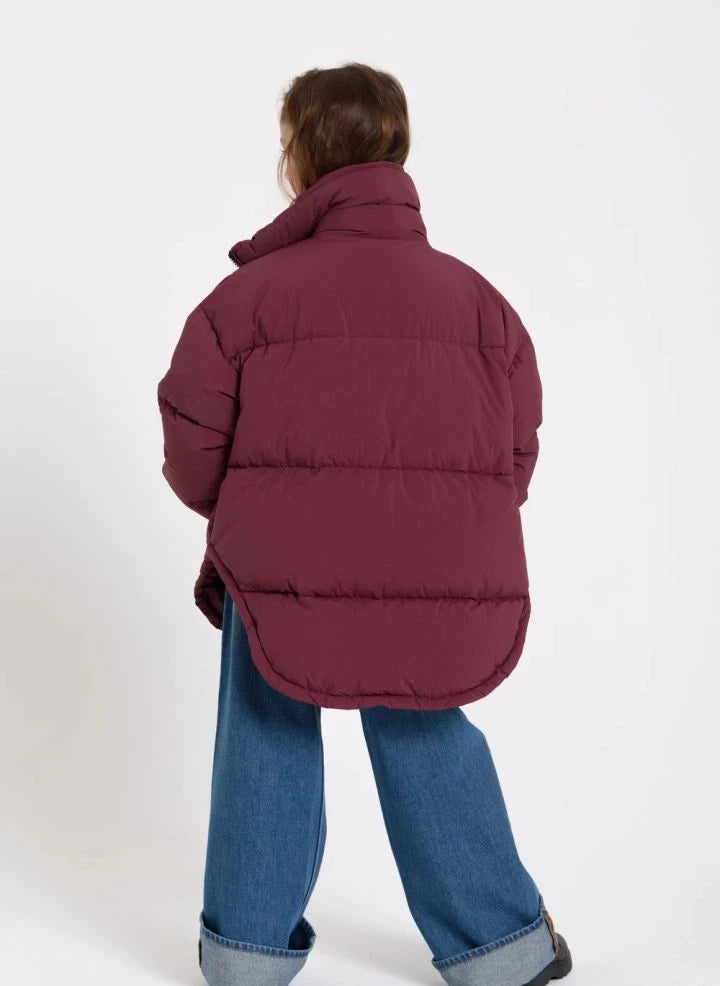 Finger in the nose - Chaqueta acolchada con relleno Snowbag | Aubergine