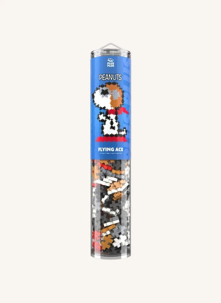 Plus-Plus - Snoopy Aviator Tube - 275 piezas - Plus-Plus x Peanuts | Blanco